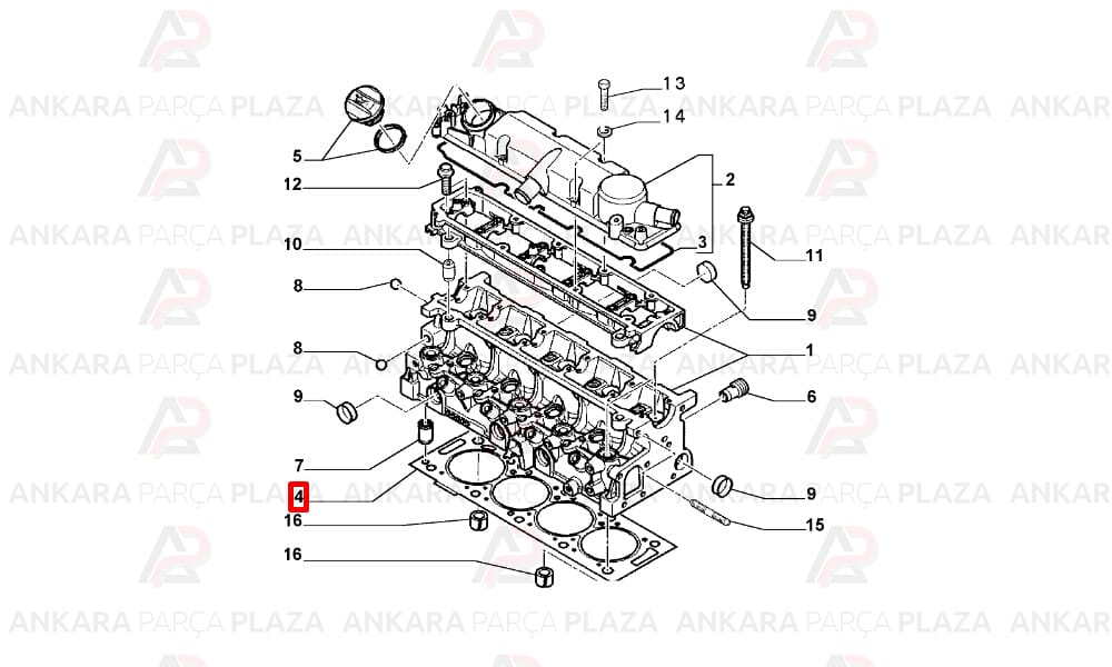 SKC 3 DELİK PARTNER-BERLINGO-C5-JUMPY-XSARA-SCUDO-P206-306-P406 2.0 JTD